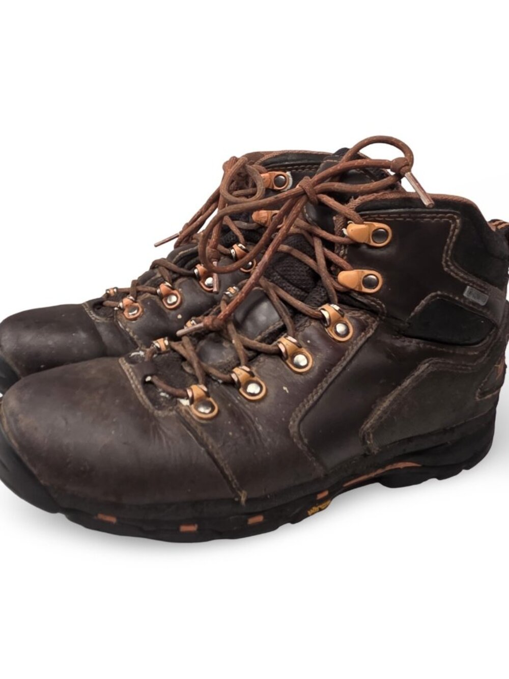 Danner Vicious 4.5" Brown/Orange Work Boots EH ASTM Mens 9.5 13858 Leather